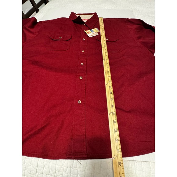 Wrangler‎ Men's Long Sleeve Button Down Shirt Red Size 3XL - Picture 4 of 6